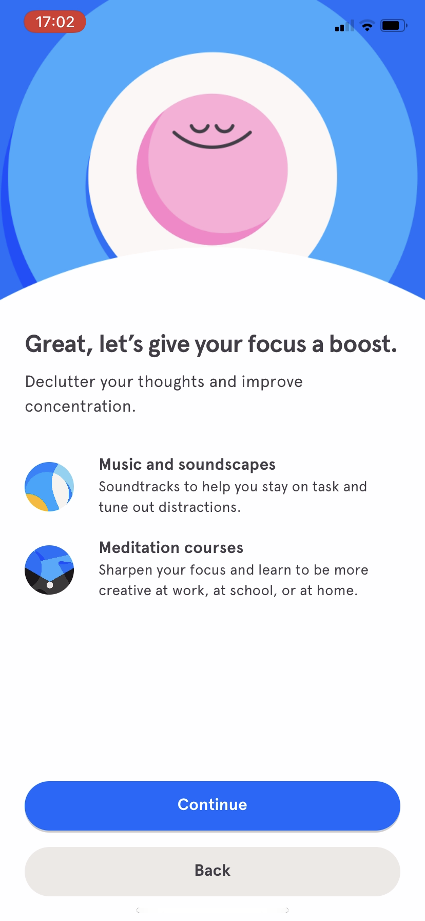 Headspace says it will boost focus, with music and meditation courses.